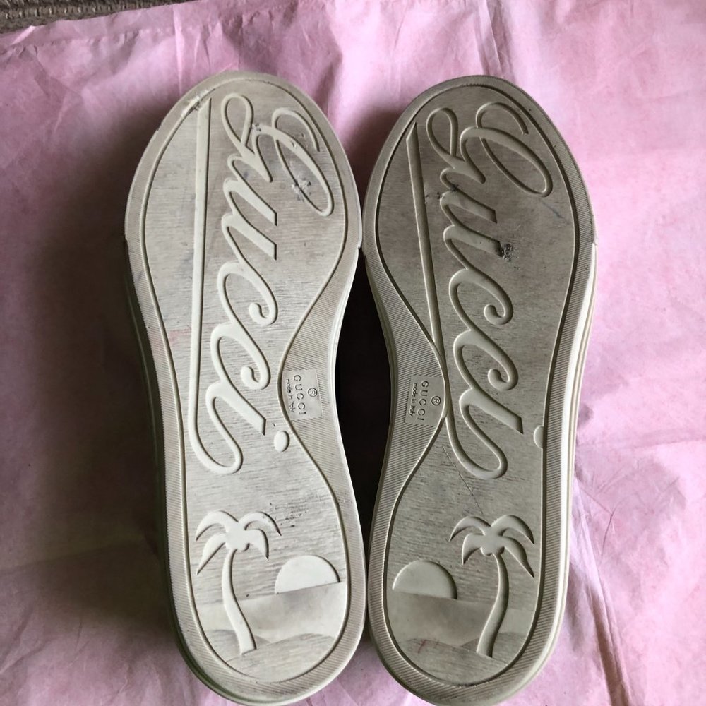 Gucci Men's Black Leather Sneakers - Picture 11 of 15